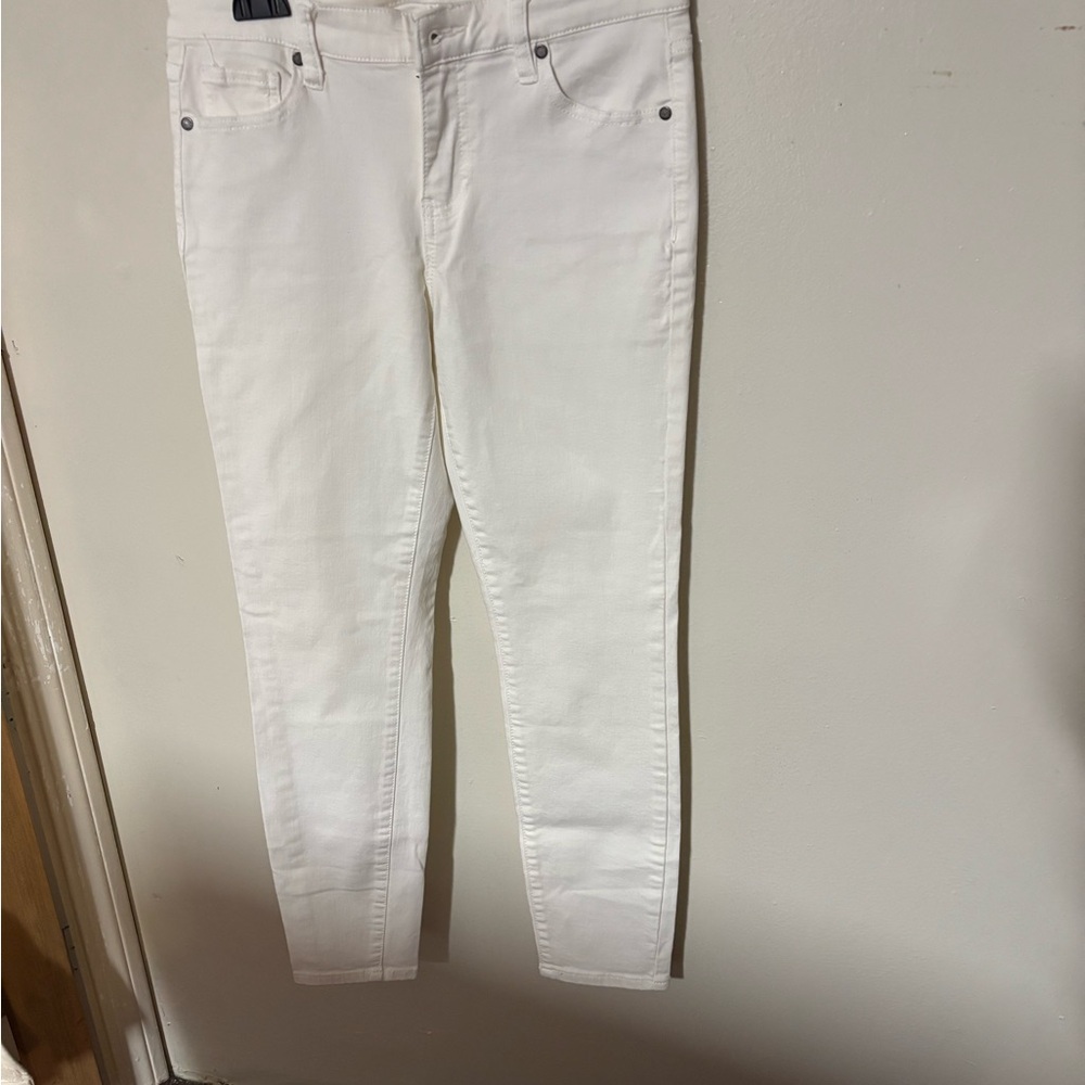 Buffalo David Bitton White Skinny Jeans